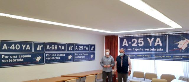 Teruel Existe propone a 188 pueblos de siete provincias que se llenen de pancartas para reivindicar las autovías prometidas