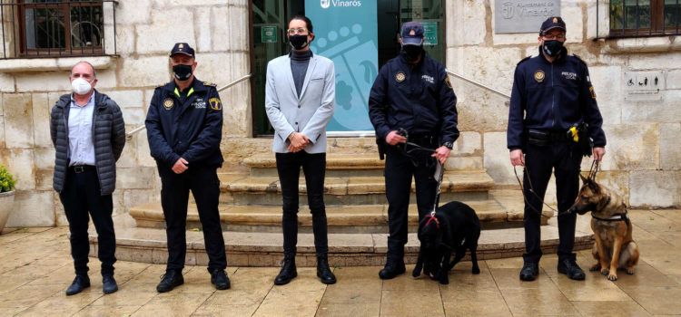 La Policia Local de Vinaròs presenta la nova unitat canina