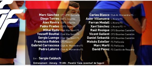 Dos jugadores del Peñíscola Fútbol Sala, convocados por la Selección Valenciana sub16