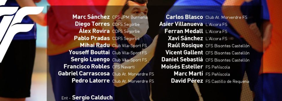 Dos jugadores del Peñíscola Fútbol Sala, convocados por la Selección Valenciana sub16