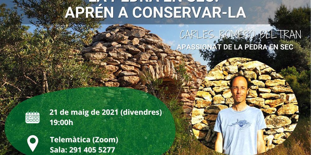 Apnal organitza una xerrada online sobre la pedra en sec, amb Carles Romero