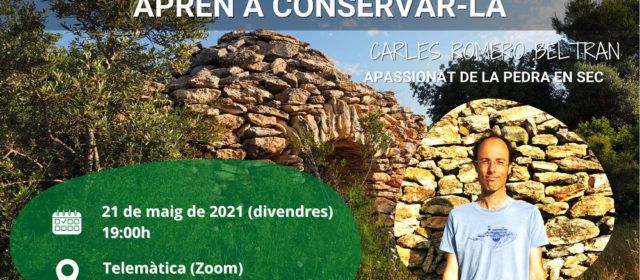 Apnal organitza una xerrada online sobre la pedra en sec, amb Carles Romero