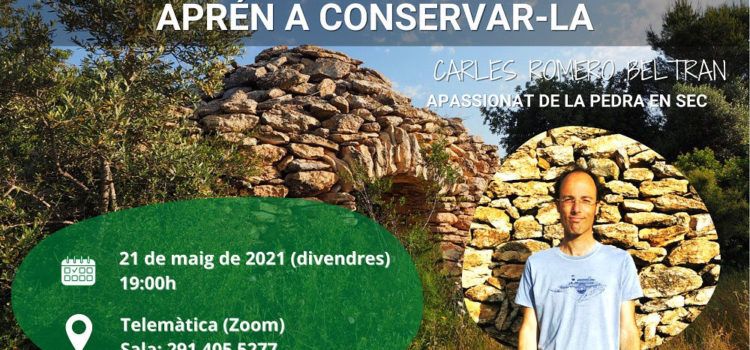 Apnal organitza una xerrada online sobre la pedra en sec, amb Carles Romero