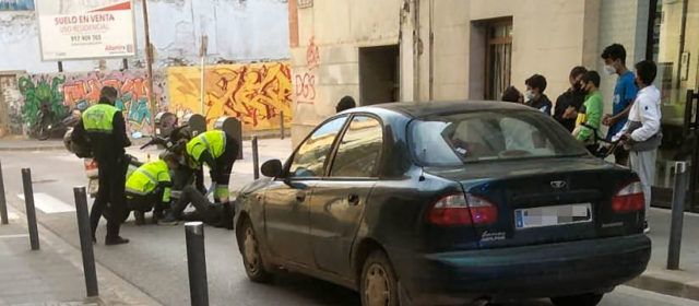 Lesionado en Benicarló al caerse de su moto