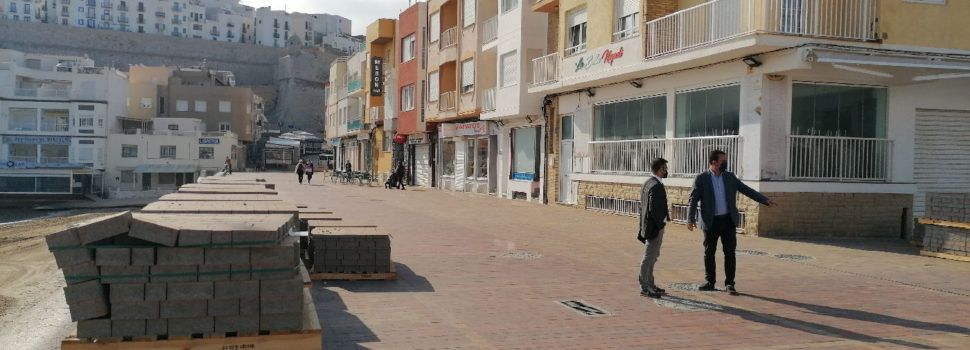 Peñíscola encara el final de las obras de reurbanización de la Avenida de la Mar 