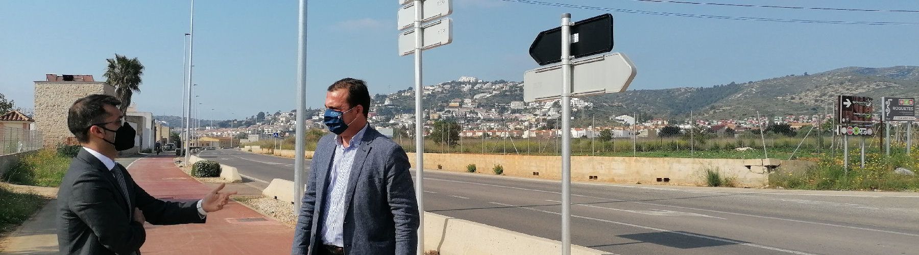 Final de les obres d’instal·lació d’enllumenat públic en la carretera Peníscola-Benicarló