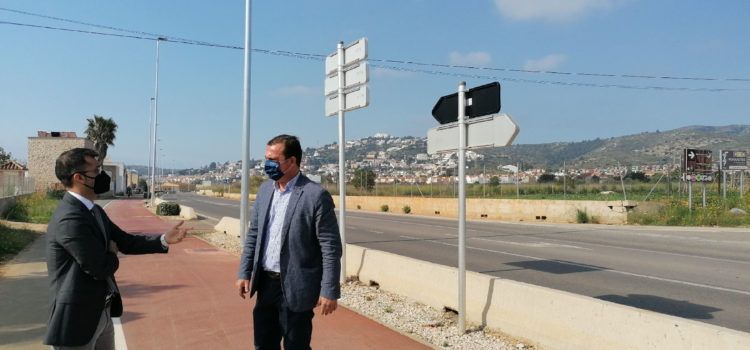 Final de les obres d’instal·lació d’enllumenat públic en la carretera Peníscola-Benicarló