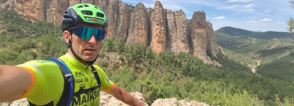 Domingo Castejón, del Club Ciclista Maikbike Vinaròs, recorre en un solo día la Pedals dels Ports