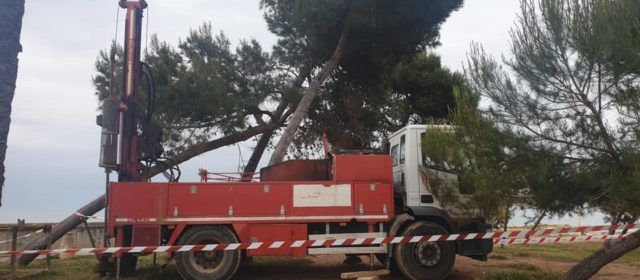 Trabajos geotécnicos previos a la construcción de la pasarela ciclo-peatonal del Cervol