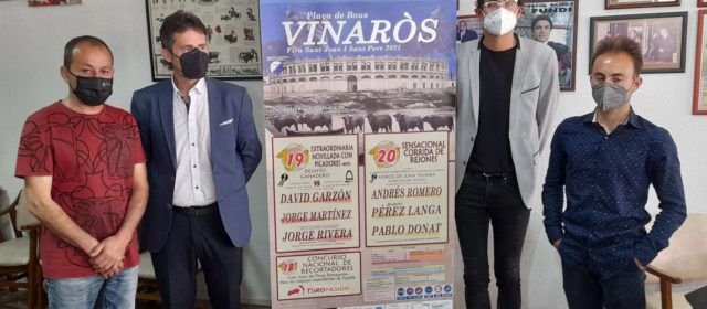 Tres espectáculos taurinos en la Fira i Festes de Sant Joan i Sant Pere de Vinaròs
