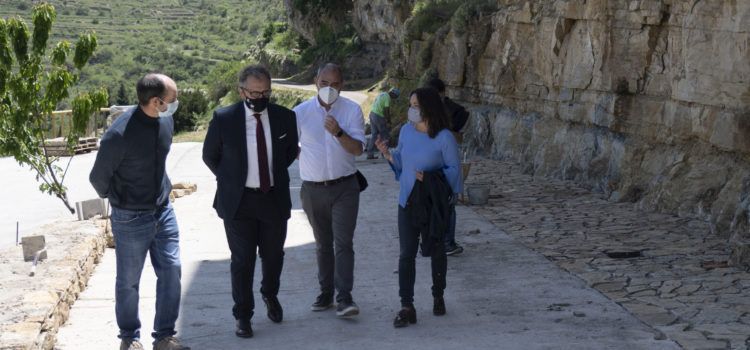 El president de la Diputación visita Portell de Morella i Castellfort
