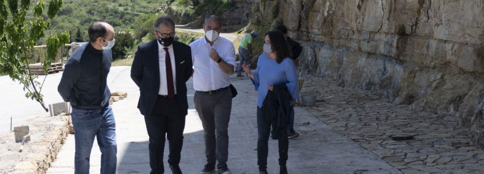 El president de la Diputación visita Portell de Morella i Castellfort