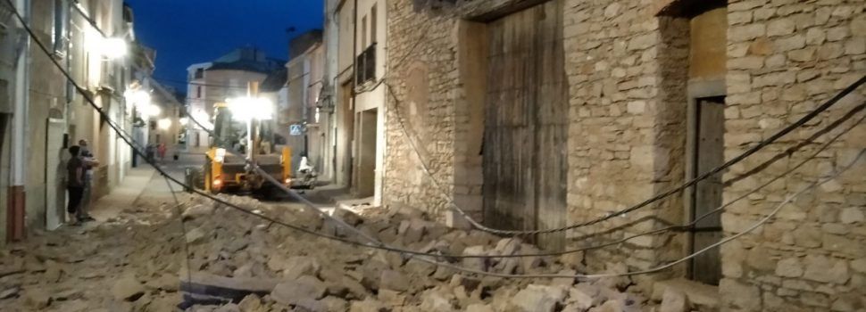 Derrumbe de una vivienda deshabitada en Catí