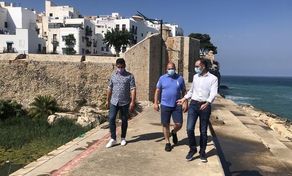 Compromís vol asseure  totes les administracions per a afrontar els penya-segats al costat del castell de Peníscola