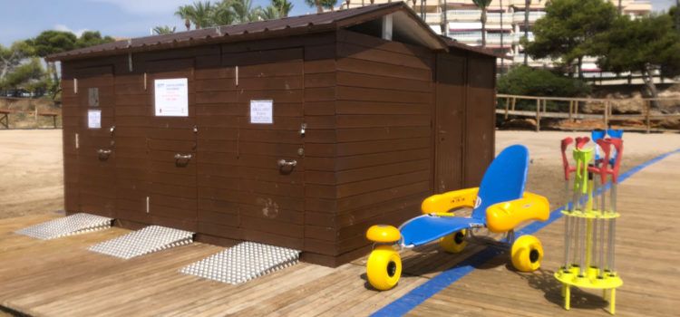 Els punts de platja accessible d’Alcossebre amplien el seu material