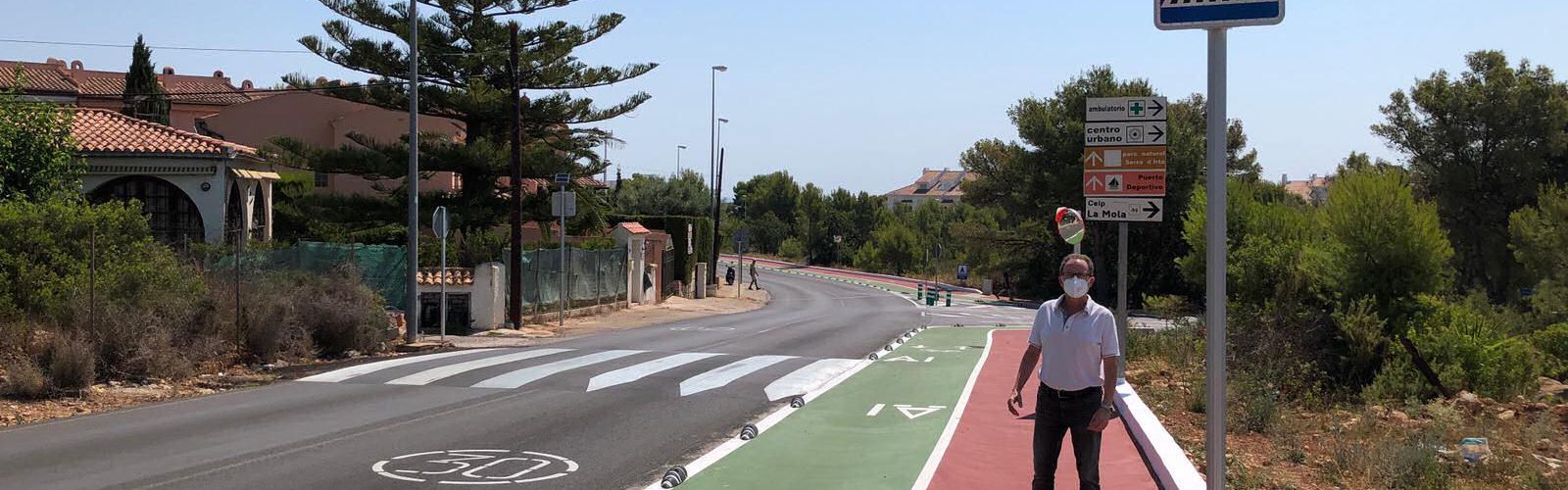 Alcalà-Alcossebre suma més carril bici i zones per als vianants amb la carretera de les Fonts
