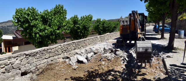 Avancen els treballs de millora de l’interior del col·legi de Morella