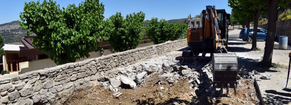 Avancen els treballs de millora de l’interior del col·legi de Morella