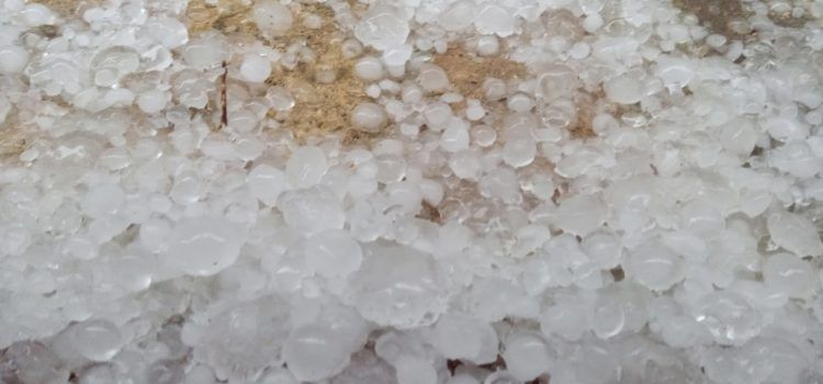 Tempesta amb granís a Ares del Maestrat