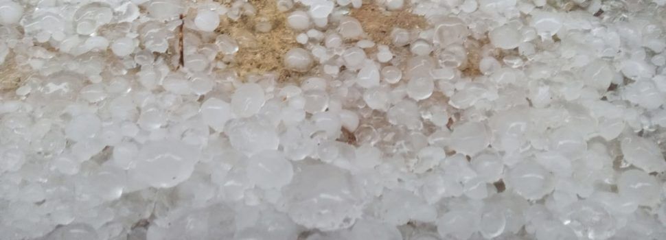 Tempesta amb granís a Ares del Maestrat