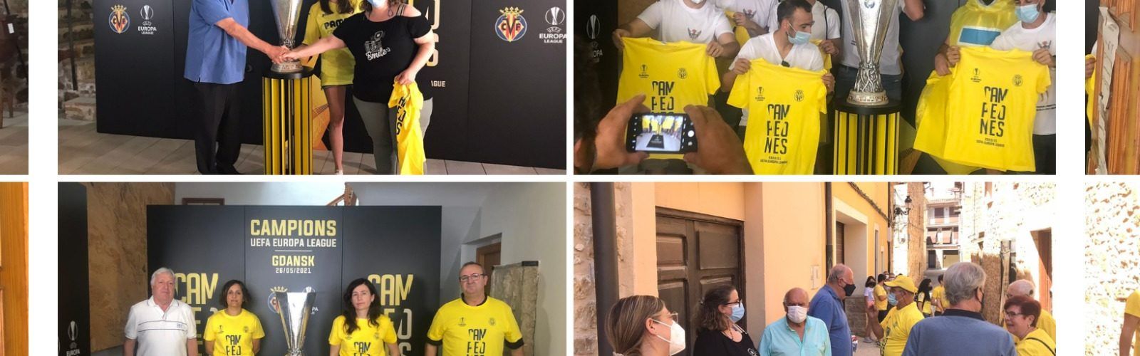 La copa de l’Europa League del Villarreal CF, exposada i admirada a Alt Maestrat