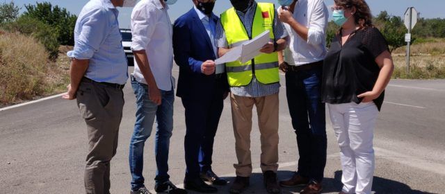 El president Martí visita les obres de millora a la carretera CV-101 entre Vinaròs i Alcanar