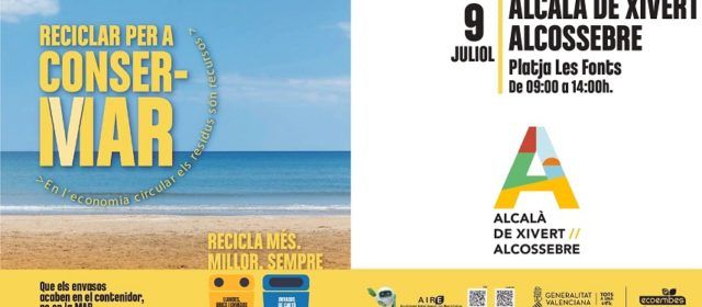 “Reciclar per a ConserMar” arriba a Alcossebre de la mà de la Conselleria de Medi Ambient i Ecoembes