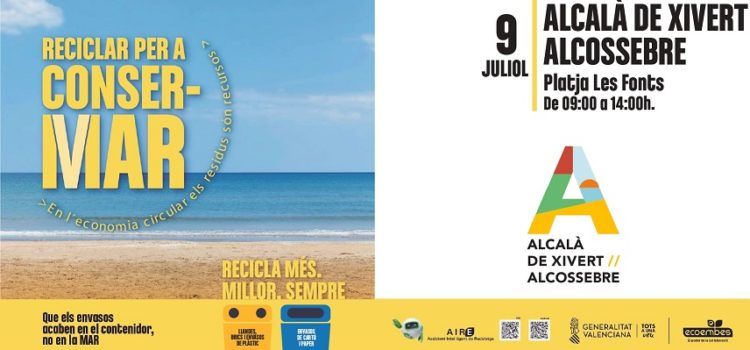 “Reciclar per a ConserMar” arriba a Alcossebre de la mà de la Conselleria de Medi Ambient i Ecoembes