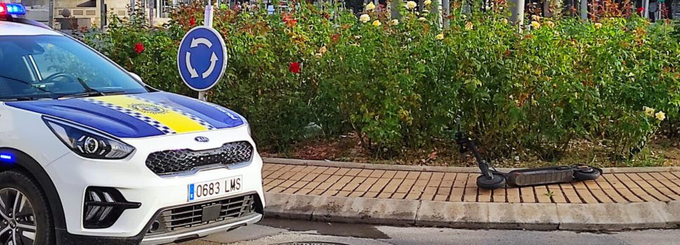 Colisión en Benicarló entre un patinete eléctrico y un turismo