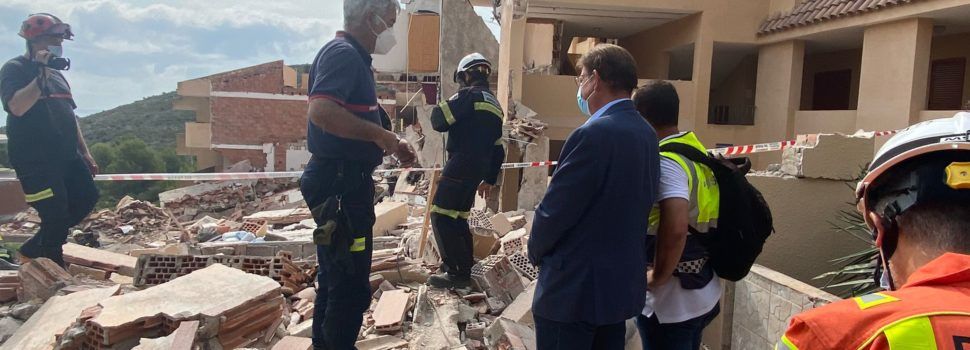 Puig anuncia que la Generalitat colaborará para aclarar las causas del derrumbe de Peñíscola