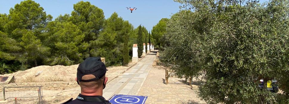 La Policia Local de Vinaròs realitza tasques de vigilància preventiva amb dron