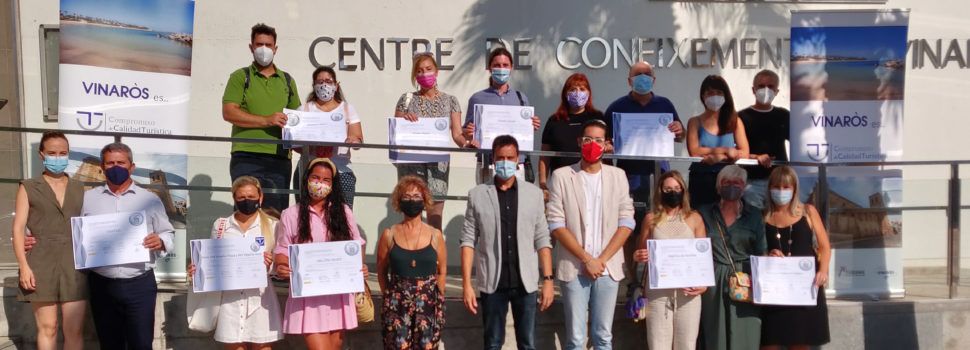 Nou empreses de Vinaròs han estat distingides amb el diploma de Bones Pràctiques Avançades SICTED