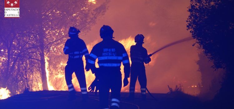 Els bombers de la Diputació intervenen durant l’onada de calor en 21 incendis a tota la província de Castelló