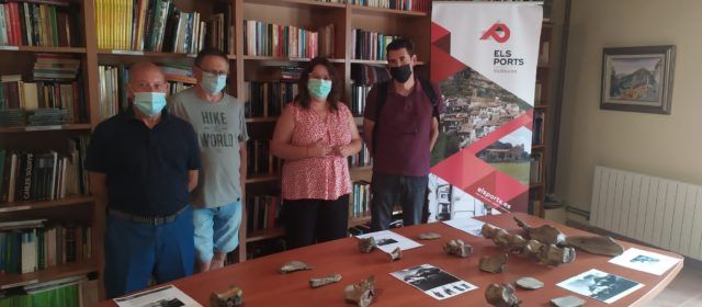La Diputació col·labora en la constitució d’un museu a Vallibona amb la reproducció dels ossos del dinosaure local