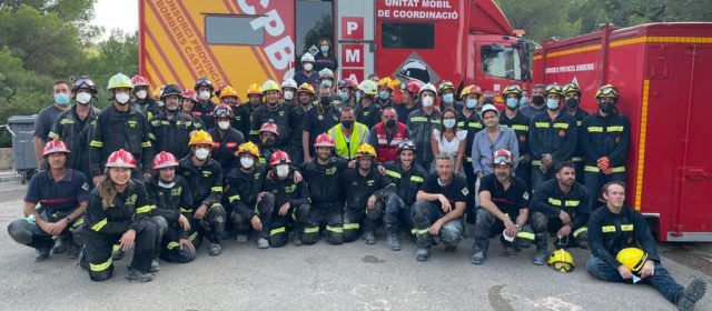 Un gran equip en els treballs de l’ensorrament de Peníscola