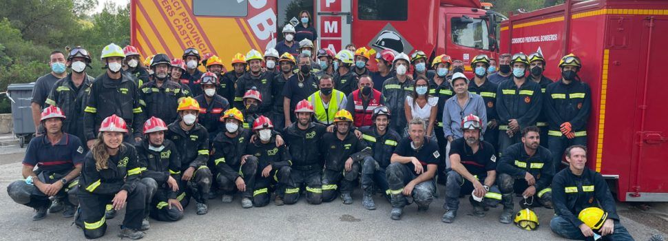 Un gran equip en els treballs de l’ensorrament de Peníscola