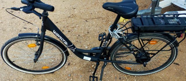 Recuperada una bicicleta elèctrica en Vinaròs