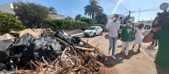 El Consell inicia con carácter de urgencia las actuaciones para paliar los daños en Vinaròs por las fuertes lluvias