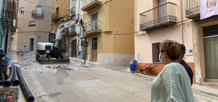 Càlig enceta les obres del Carrer Sant Roc i de la Plaça Vella