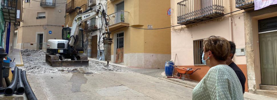 Càlig enceta les obres del Carrer Sant Roc i de la Plaça Vella
