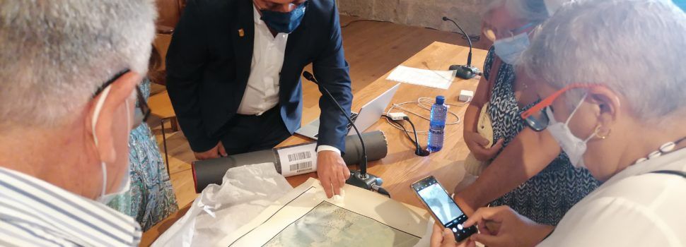 Peñíscola adquiere un mapa y plano de la ciudad elaborado por ingenieros de Napoleón