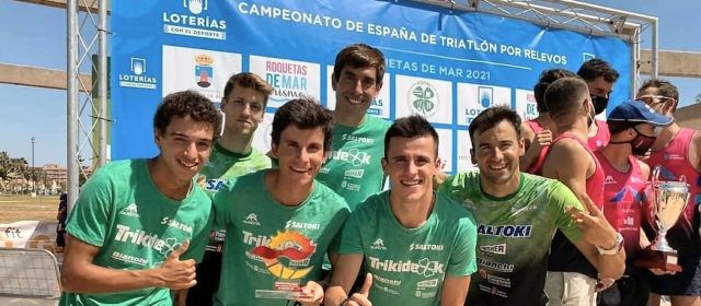 Guillem Segura, subcampió amb el seu equip de la 1ª Divisió Nacional de Triatló