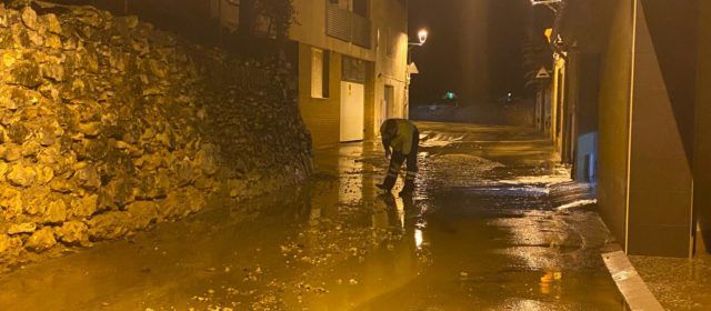 Càlig sol·licita la declaració de zona afectada per emergència després del temporal de pluja