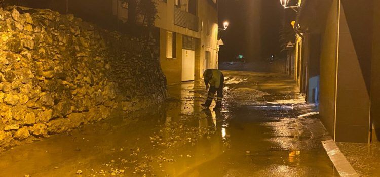 Càlig sol·licita la declaració de zona afectada per emergència després del temporal de pluja