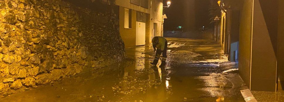 Càlig sol·licita la declaració de zona afectada per emergència després del temporal de pluja