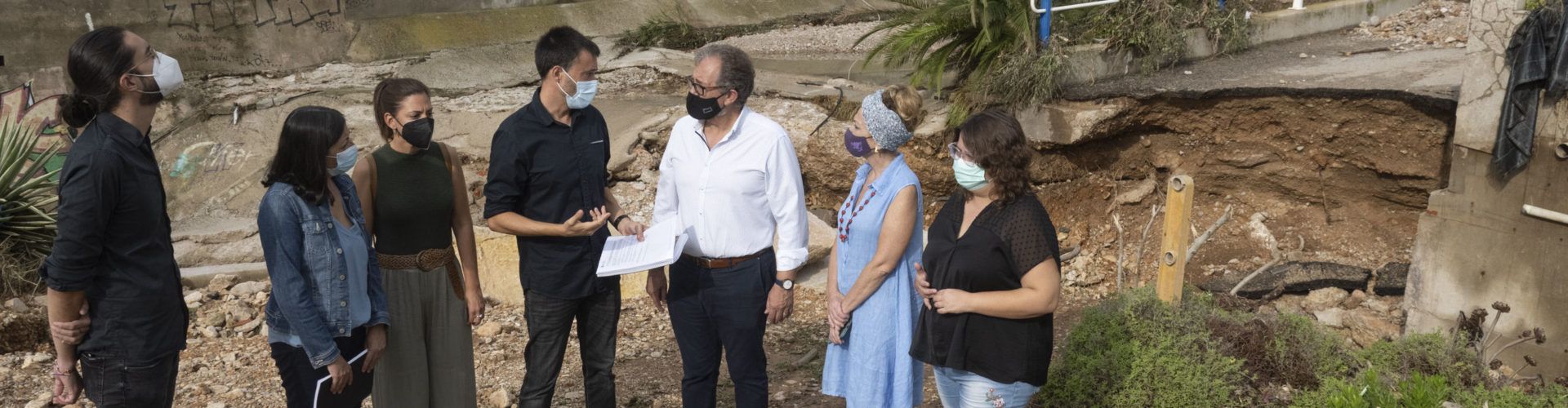 La delegada de Presidencia y el presidente de la Diputación visitan la “zona catastrófica” de Vinaròs