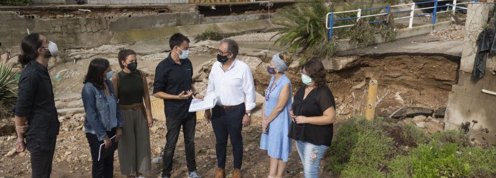 La delegada de Presidencia y el presidente de la Diputación visitan la “zona catastrófica” de Vinaròs