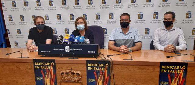 Ajuntament i Junta Local Fallera de Benicarló escenifiquen el suport total a les Falles 2021