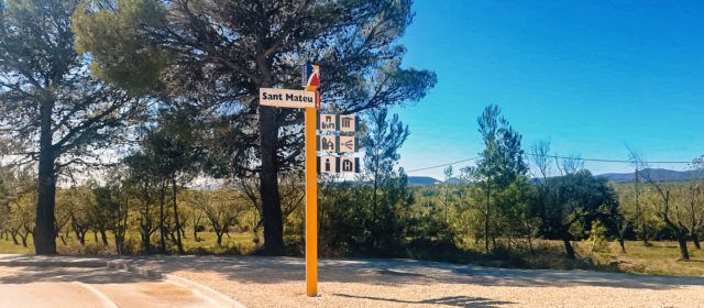 Obras Públicas construye un paseo peatonal en Sant Mateu para mejorar la seguridad vial y dignificar el acceso norte a la localidad