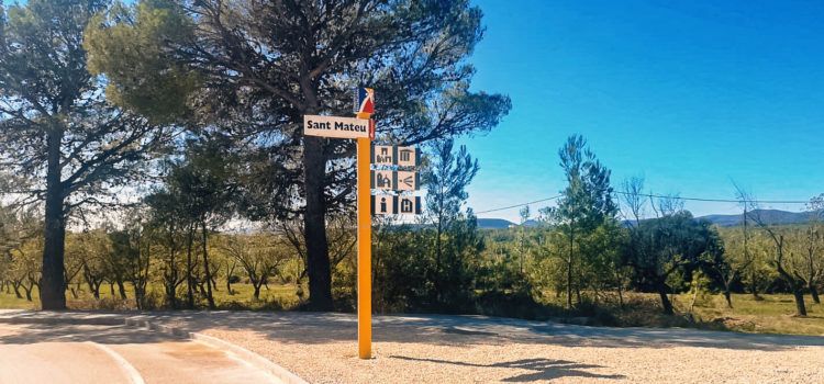 Obras Públicas construye un paseo peatonal en Sant Mateu para mejorar la seguridad vial y dignificar el acceso norte a la localidad